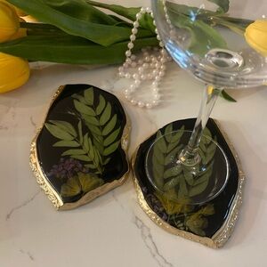 Eproxy resin set of 2 Coasters